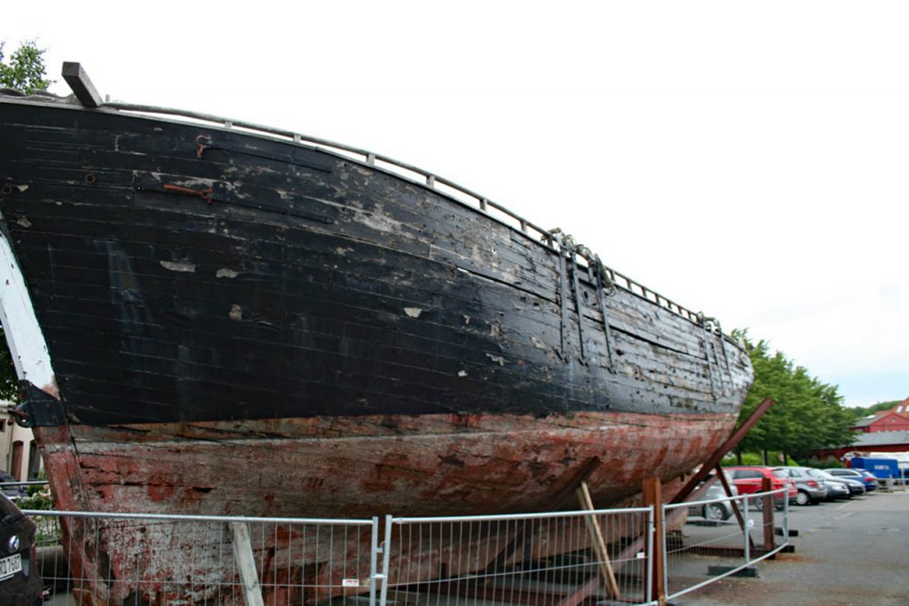 Schiff Ninive im hafen von Eckernförde