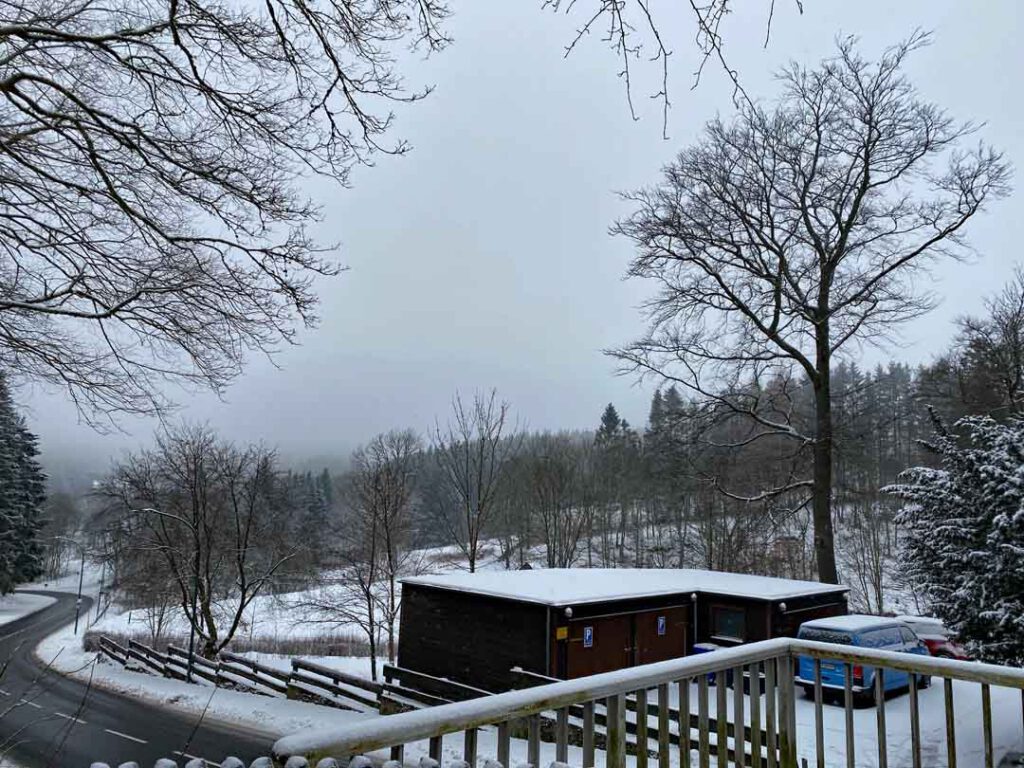 Blick in den winterlichen Harz