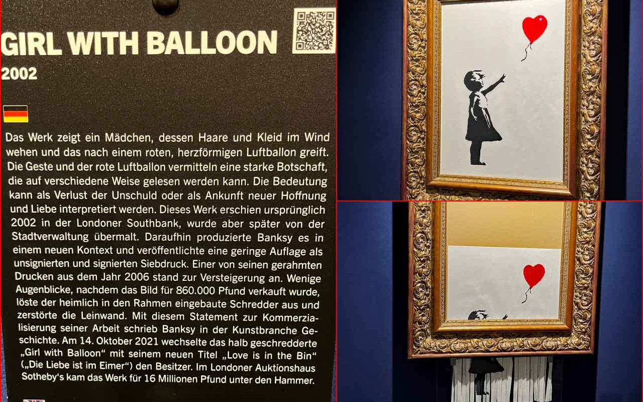 Montagsherzen von Banksy Bild Girl with Balloon