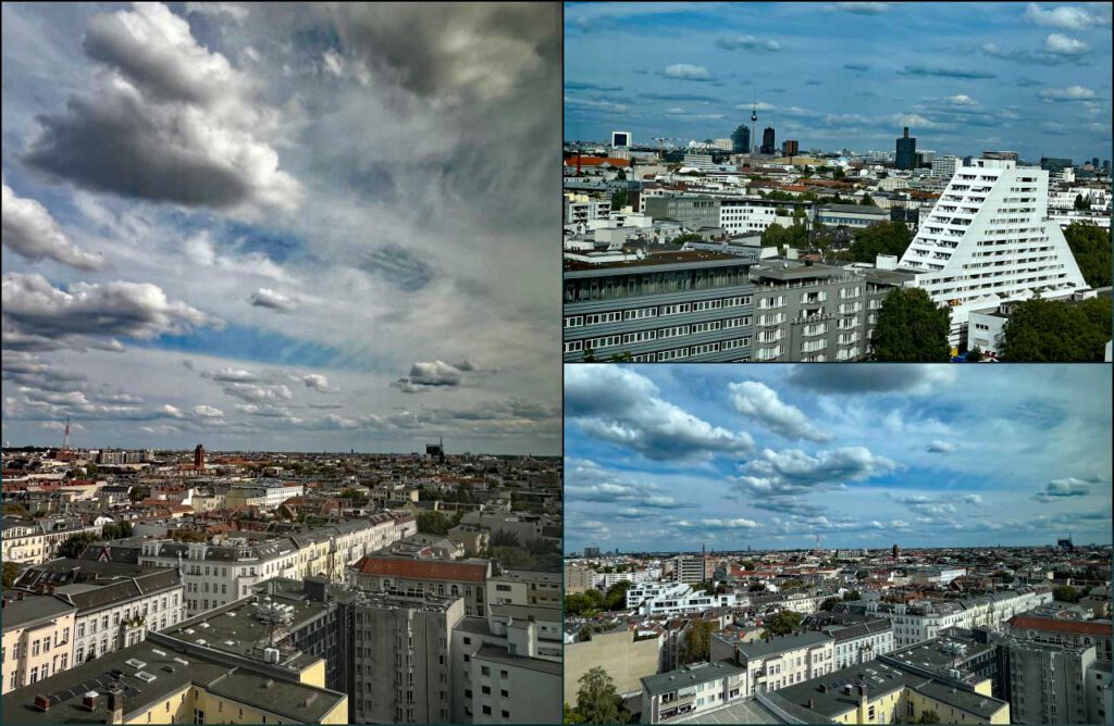 Blick aus dem Hotelfenster in Berlin