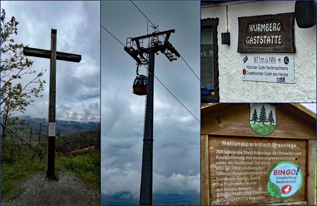 Collage Wurmberg Gipfelkreuz