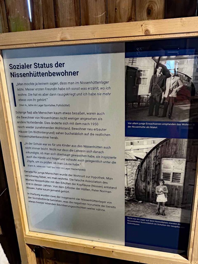 Nissenhütte Geschichte und Hinweistafel
