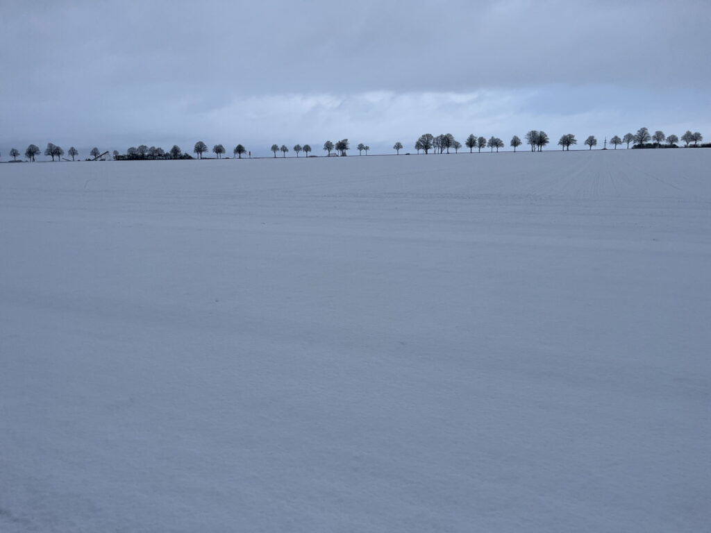 Weite Schneelandschaft